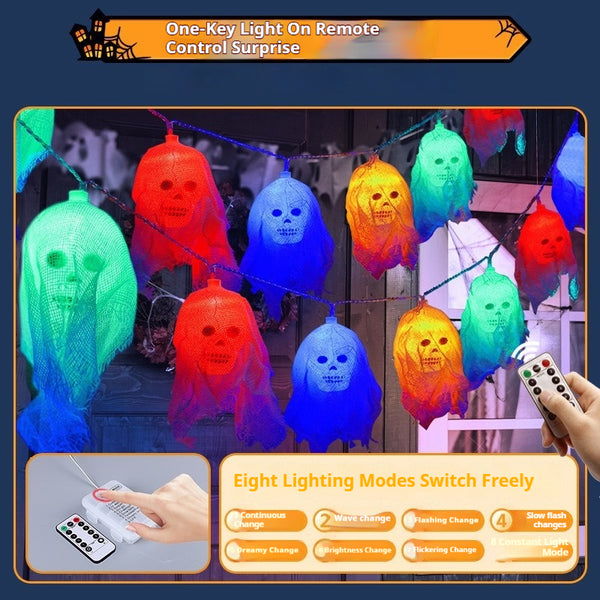 Luces de Colores para Decoración de Halloween - Iluminación Terrorífica Interior