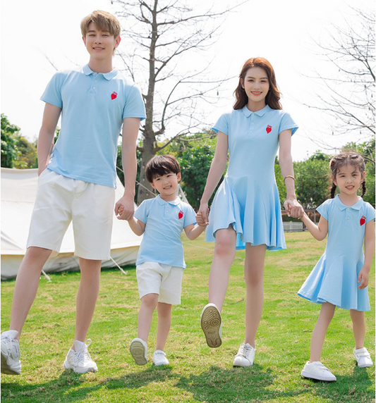 Conjunto Coordinado Familiar: Outfits a Juego para Mamá, Papá e Hijos