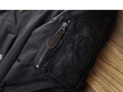 Chamarra Retro para Hombre con Cuello de Pelaje Grueso - Image 20