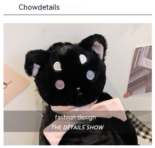 Mochila Infantil con Diseño de Gato Peluche y Bolsillo para Celular - Image 18