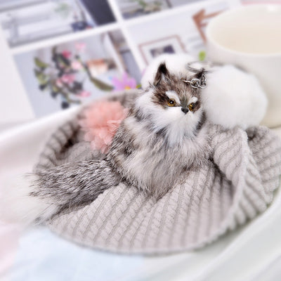 Llavero Zorro Peluche Coreano con Dije para Auto - Regalo Creativo - Image 3