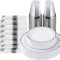 25-Person Bilateral Plated Silverware Set