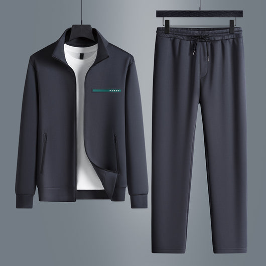 Conjunto Deportivo Casual de Dos Piezas con Mangas Largas para Hombre