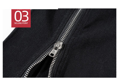 Jeans Negros de Invierno con Cierre Espiral y Bolsillos Grandes - Image 11
