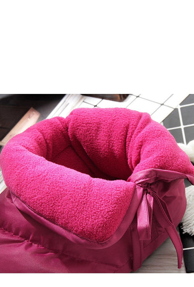 Bolsa Térmica para Mujer Otoño-Invierno con Pantuflas de Algodón Acolchado Antideslizantes - Image 14