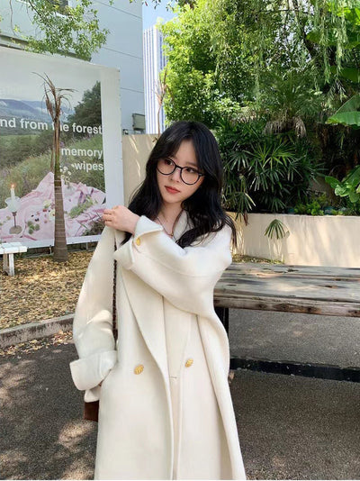 Abrigo de Lana Oversize Tipo Blazer Largo - Image 29