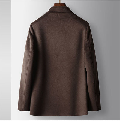 Abrigo de Lana para Hombre con Cuello Mao - Chaqueta Cálida de Estilo Asiático - Image 15