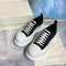 Zapatos Plataforma Mujer Alto Contraste Negro y Azul Royal