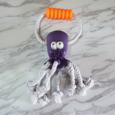 Juguete de Cuerda de Cáñamo Resistente a Mordidas con Pelota Masajeadora para Cachorros - Image 7