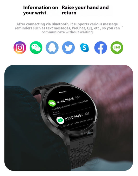 Reloj Inteligente LW77 con Llamadas por Bluetooth, Monitor de Frecuencia Cardíaca y Oxígeno - Image 25