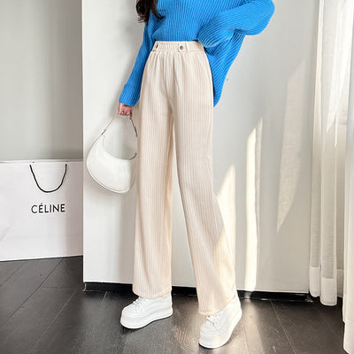 Pantalón Casual de Pana Talle Alto Recto - Image 10