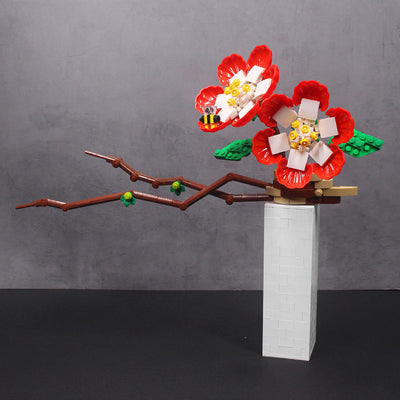Modelo de Construcción Infantil de Flores Creativas - Decoración Orquídea Phalaenopsis - Image 7