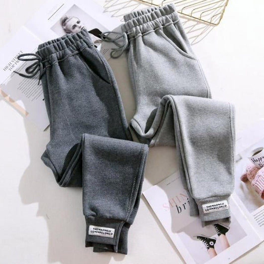 Pantalones de Lana Holgados para Mujer