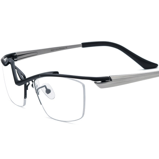 Gafas para Miopía Montura Cuadrada Semiarmazón para Mujer - Image 5