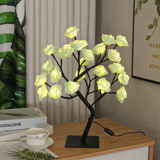 Lámpara Decorativa Árbol de Rosas para Dormitorio - Image 8