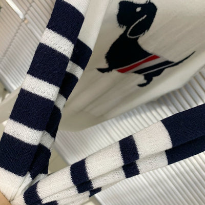 Polo Manga Corta con Patrón de Rayas Finas y Diseño de Perro Salchicha - Image 19
