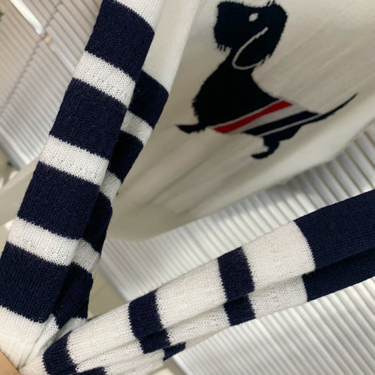 Polo Manga Corta con Patrón de Rayas Finas y Diseño de Perro Salchicha - Image 19