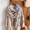 Bufanda de Cashmere Sintético para Mujer - Estilo Coreano