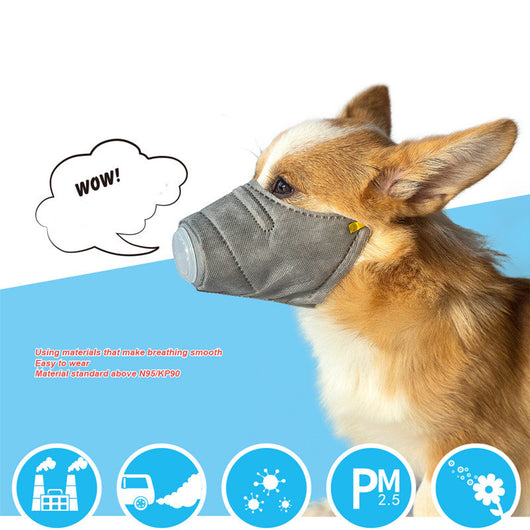 Mascarilla Respiratoria Anti-Polvo y Contaminación para Perros con Filtro PM2.5 - Image 3