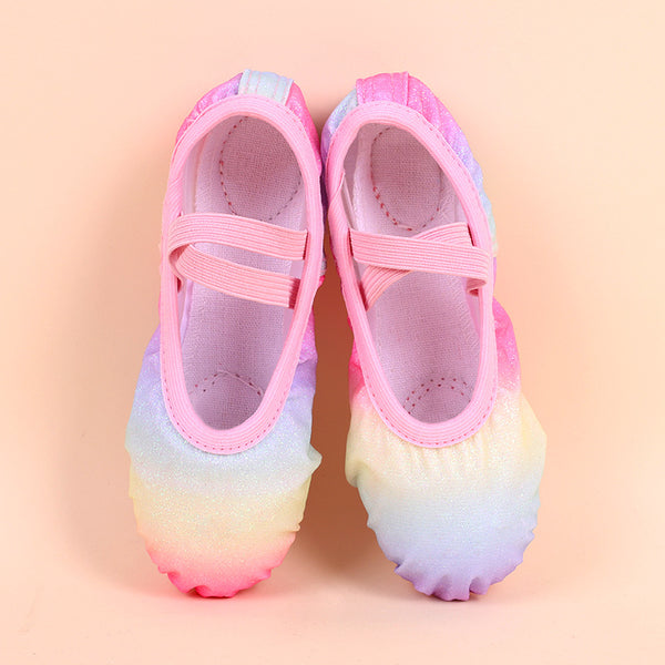 Zapatos de Práctica Arcoíris sin Cordones con Suela Suave para Niños