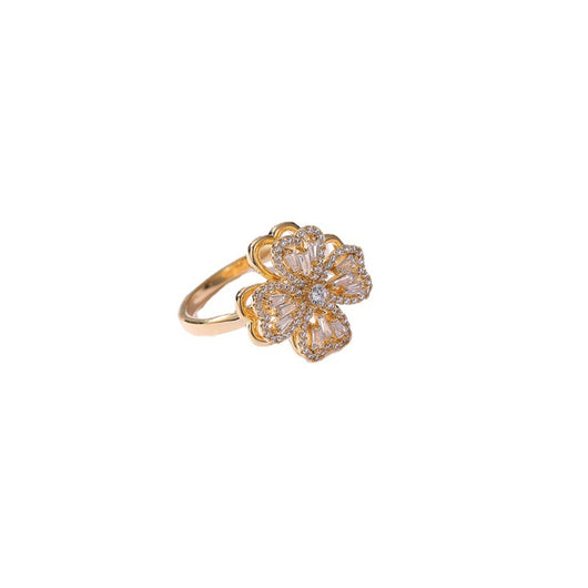 Anillo Giratorio de Cobre con Micro Incrustaciones para Mujer - Image 3
