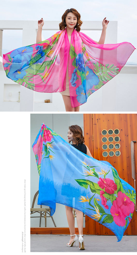 Foulard Ligero Multiuso para Playa - Protección Solar y Estilo - Image 41