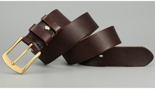 Cinturón de Cuero Genuino para Hombre - Diseño Artesanal Casual - Image 9