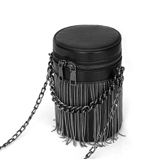 Bolsa Mensajero Mini con Borlas - Bolso de Hombro Portátil y Elegante - Image 8