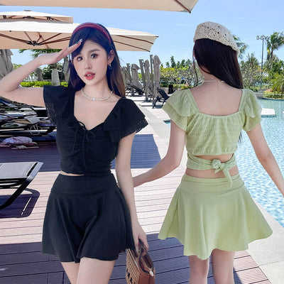 Traje de Baño Falda Dividida para Mujer
