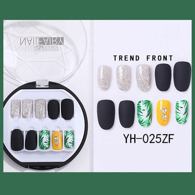 Uñas Postizas Coreanas Removibles Waterproof - Set 30 Piezas Manicura Instantánea - Image 47
