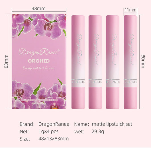 Estuche de Labiales Mate Efecto Cigarro - Colección 4 Flores - Image 25