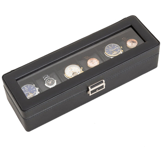 Caja de Almacenamiento para Relojes de Lujo con Patrón de Lichi - 3, 6 o 12 Compartimentos - Image 58