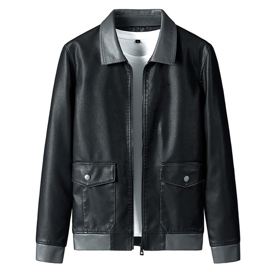 Chaqueta Otoñal Holgada para Hombre Talla Grande Estilo Papá