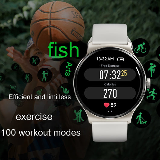 Reloj Inteligente Deportivo Multifuncional IP68 Resistente al Agua y Polvo