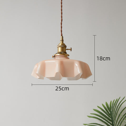 Lámpara Colgante Nórdica Pétalos de Cristal y Latón Cremoso - Image 10