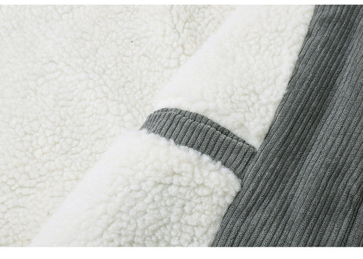 Chaqueta de Polar con Solapa Acolchada para Hombre - Abrigo Grueso y Cálido - Image 17