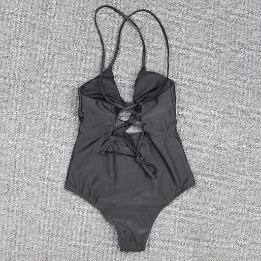 Traje de Baño Entero para Mujer con Tirantes Cruzados - Image 6