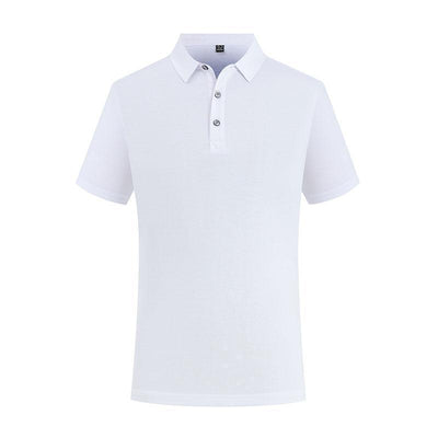 Polo de Manga Corta Color Sólido con Solapa - Image 5
