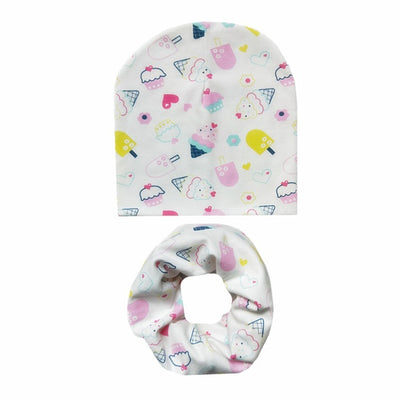 Conjunto Infantil de Gorro y Bufanda de Algodón con Estampados Divertidos - Image 6