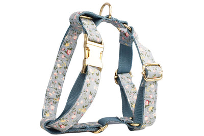 Collar Floral Azul de Algodón Poliéster para Mascotas - Image 17