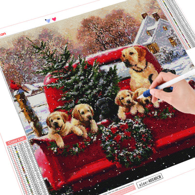 Pintura de Diamantes Perro Cuadrado Completo DIY - Image 10