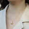 Collar Colgante Calabaza Pulida Plata 925 Baño Oro 10k