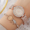 Reloj de Pulsera de Diamantes Redondos Lujo
