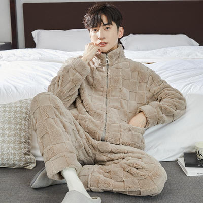 Cardigan Térmico de Forro Polar Grueso para Otoño e Invierno - Image 11