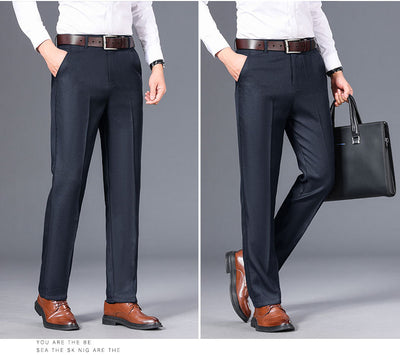 Pantalones de Vestir Rectos para Hombre - Elegancia Casual Otoño Invierno - Image 11