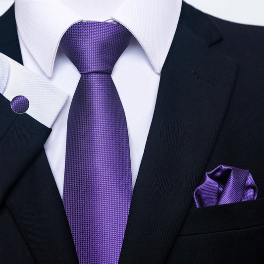 Conjunto Completo de Accesorios Ejecutivos: Corbata, Pañuelo y Gemelos Formales - Image 2
