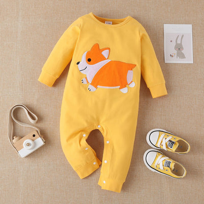 Pelele Bebé con Estampado de Animales y Parches Bordados Multicolor - Image 33