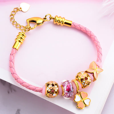Pulsera de Cuerda Trébol de Cuatro Hojas - Estilo Femenino - Image 5