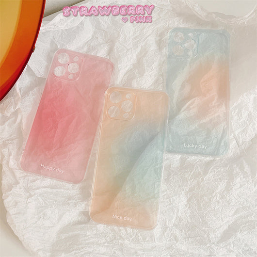 Funda Degradada Tricolor Transparente para Amigas - Carcasa Suave - Image 3