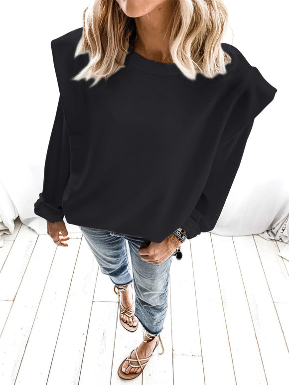 Sudadera Acolchada de Manga Larga para Otoño e Invierno - Diseño Holgado y Cómodo